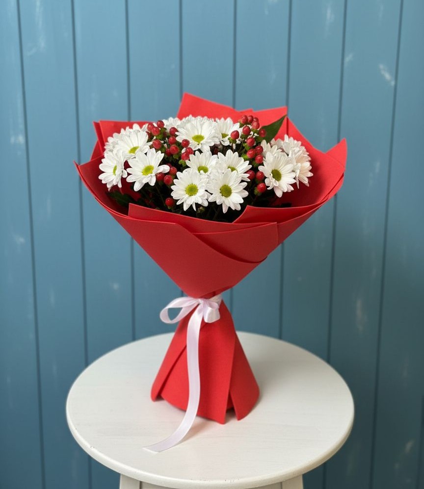 Букет цветов из: Хризантемы в Евсино