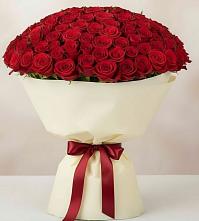 Букет 101 Красная роза Милано в Евсино
