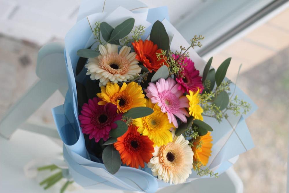 Букет цветов из: Герберы в Евсино