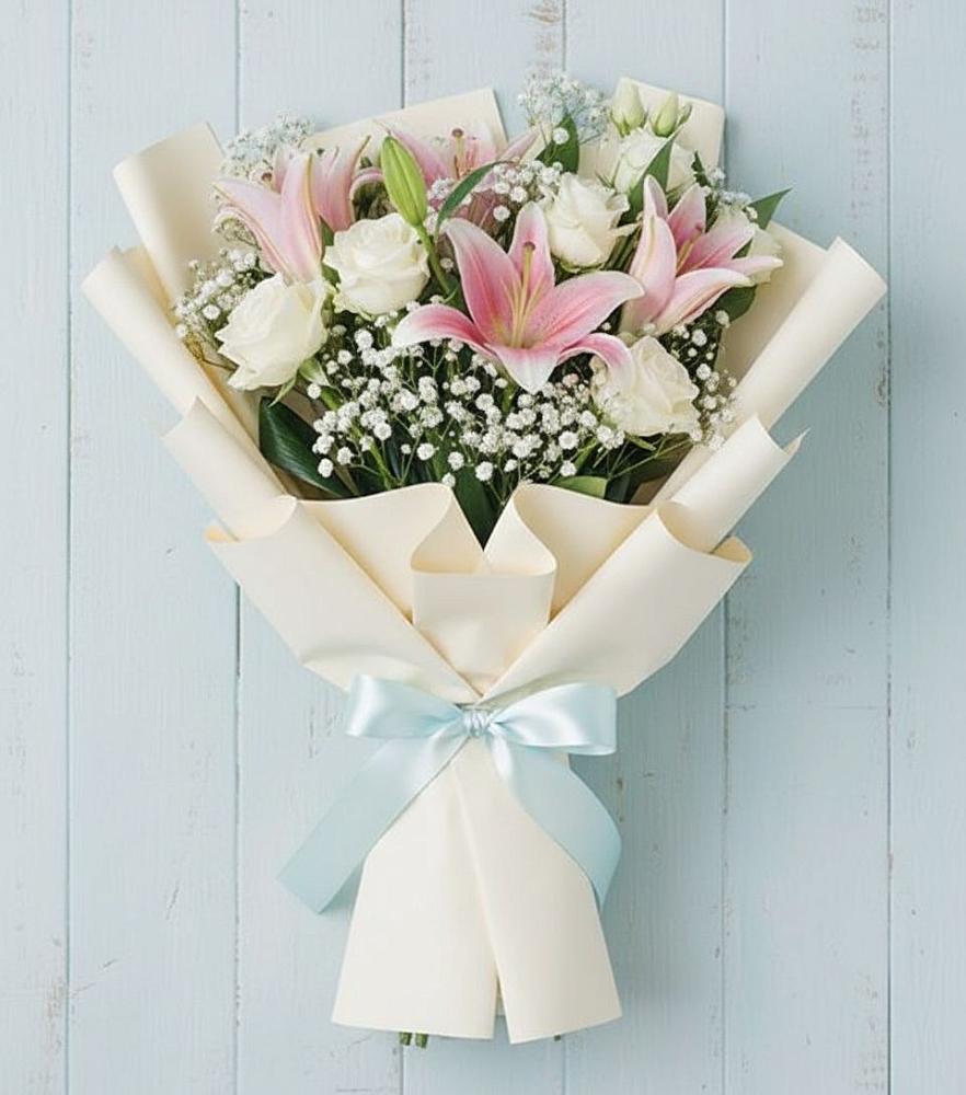 Букет цветов из: Лилии в Евсино