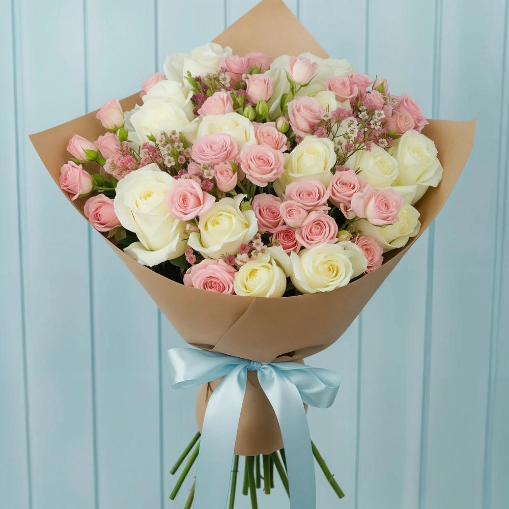 Букет цветов из: Розы в Евсино