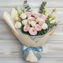 Букет цветов из:  Лизиантусы #REPLACE_PRED# Евсино