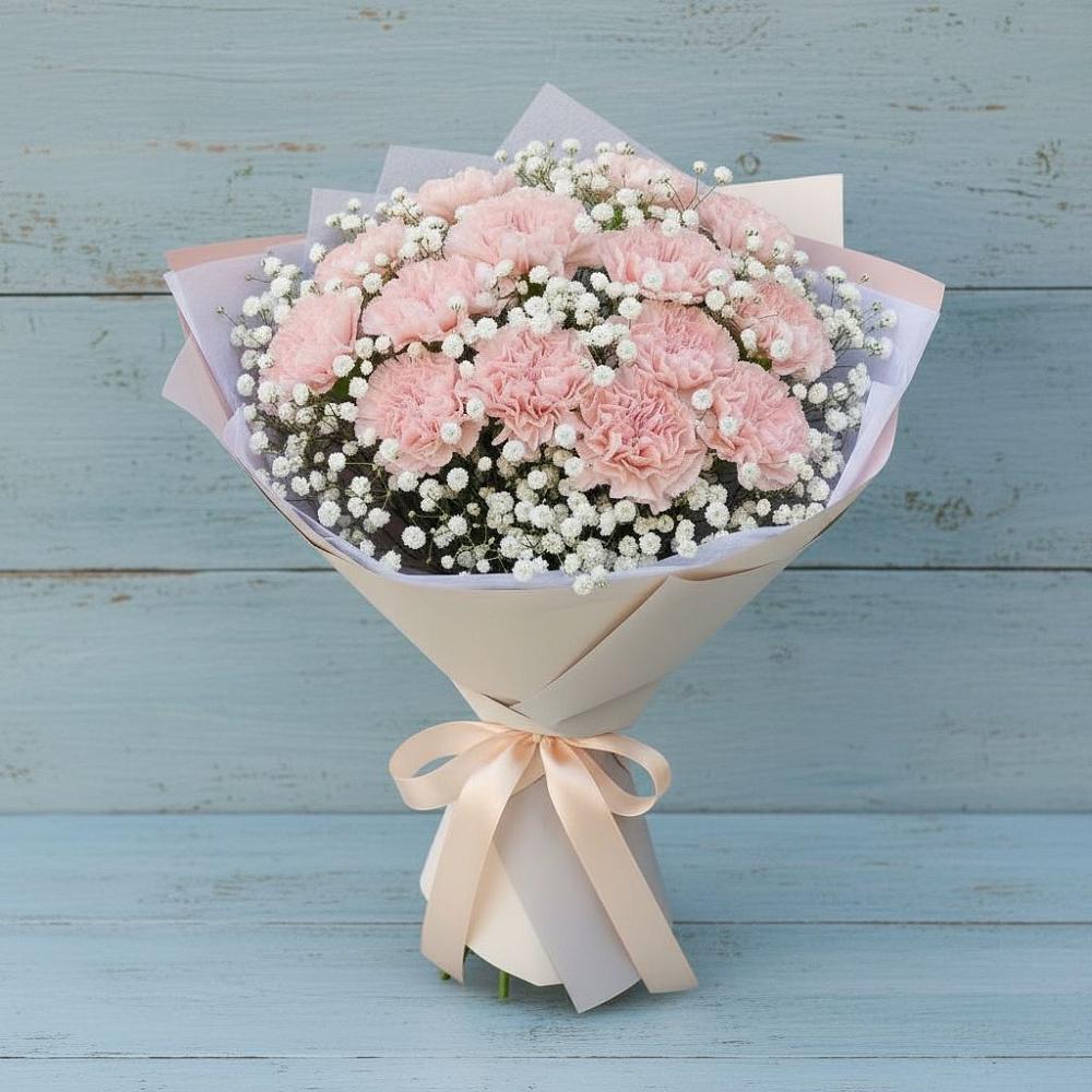 Букет цветов из: Гвоздики в Евсино