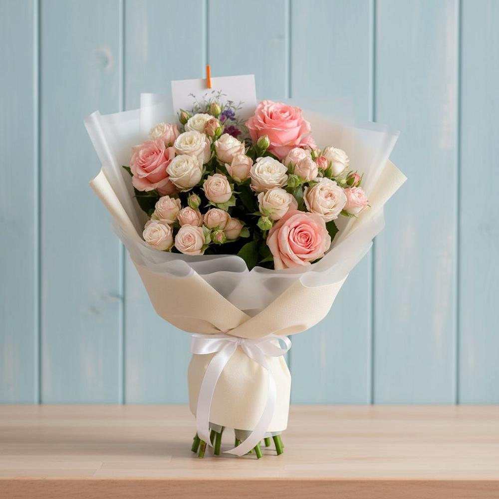 Букет цветов из: Розы в Евсино