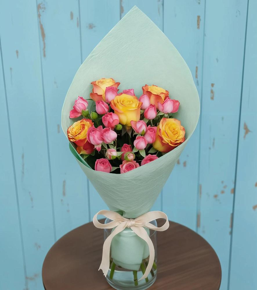 Букет цветов из: Розы в Евсино