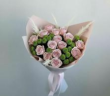 Букет цветов из:  Розы и Хризантемы в Евсино