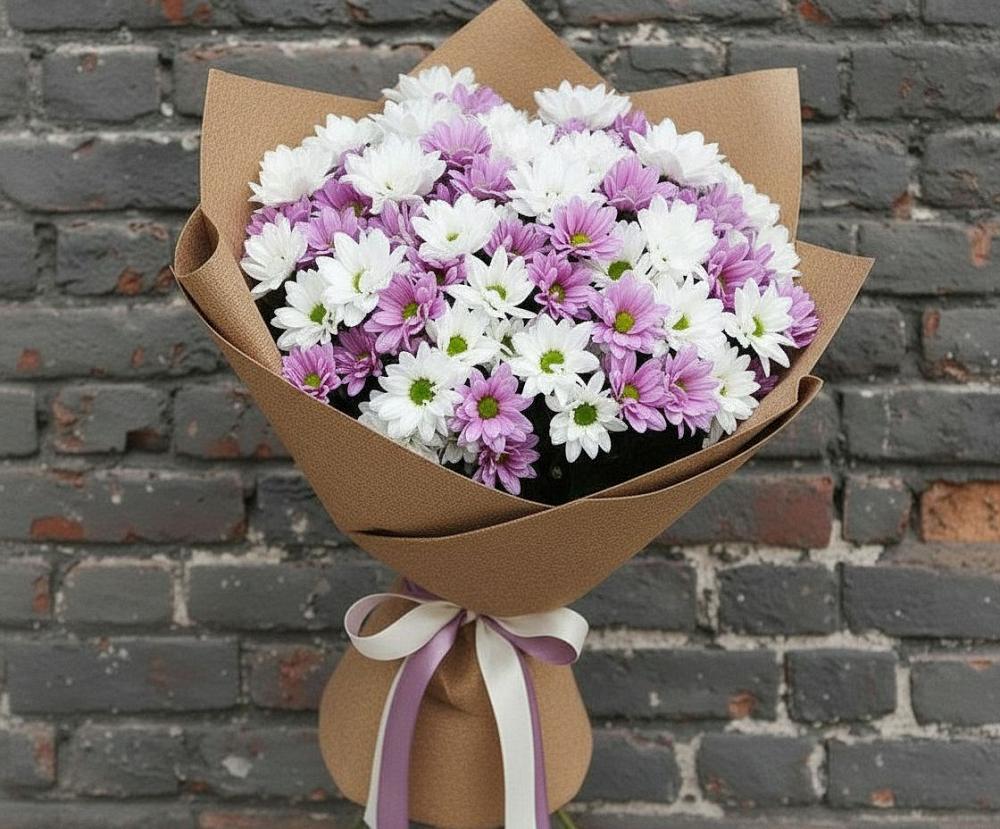 Букет цветов из: Хризантемы в Евсино