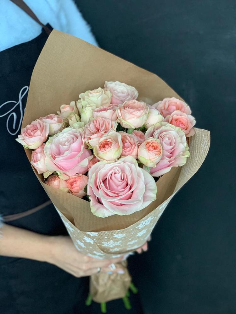 Букет цветов из: Хризантемы и Розы в Евсино