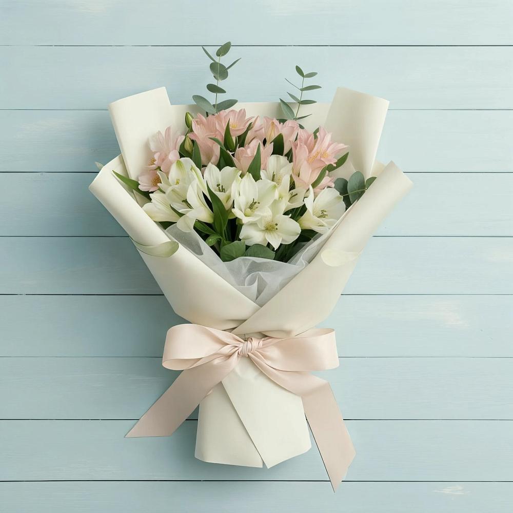 Букет цветов из: Альстромерии в Евсино